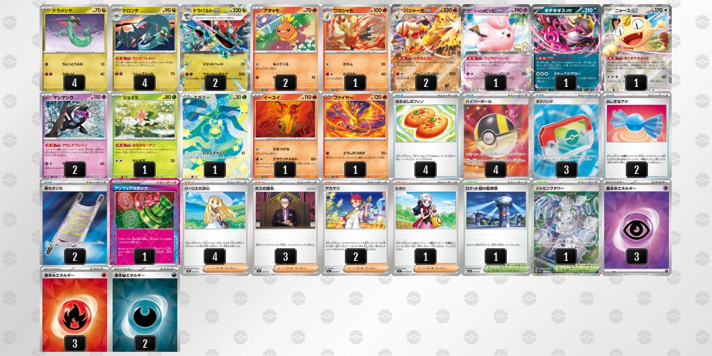 1位：ドラパルト・バシャーモ