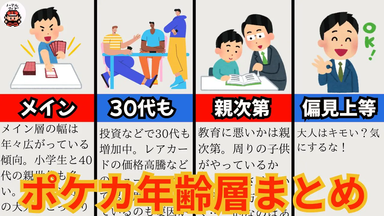 ポケカの年齢層まとめ｜子供の教育に悪い？