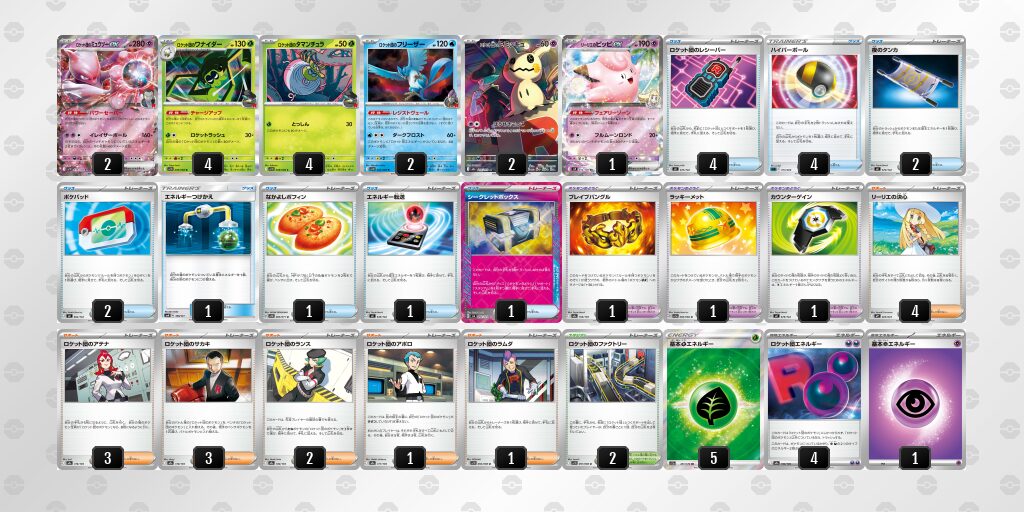 3位：（ロケット団）ミュウツーex