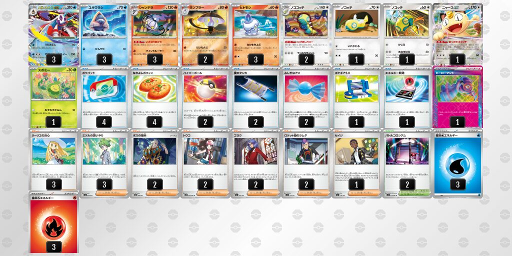 3位：メガユキメノコex