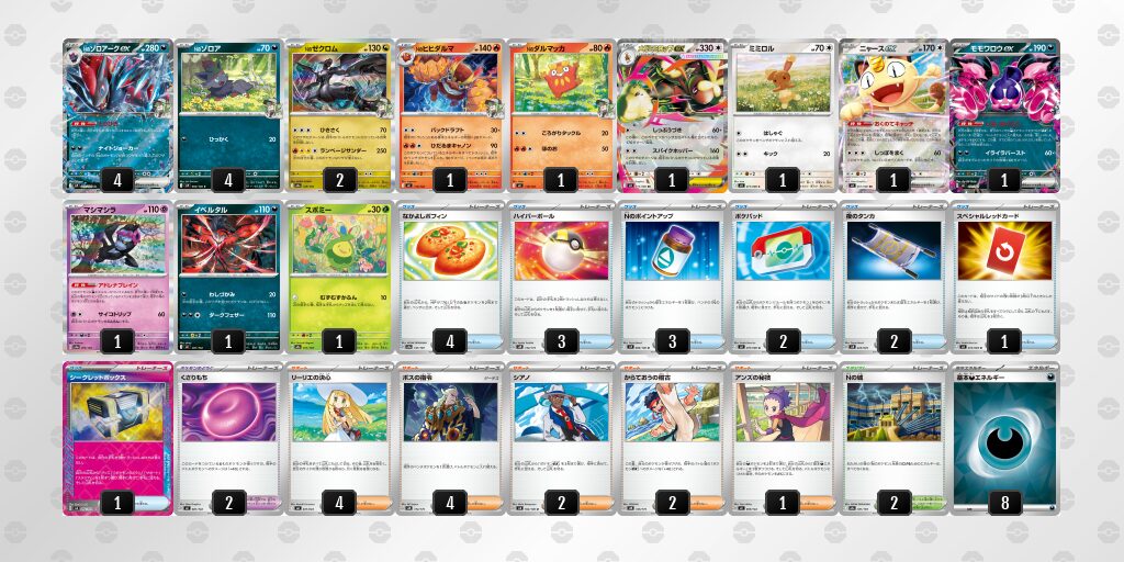 3位:Nのゾロアークex