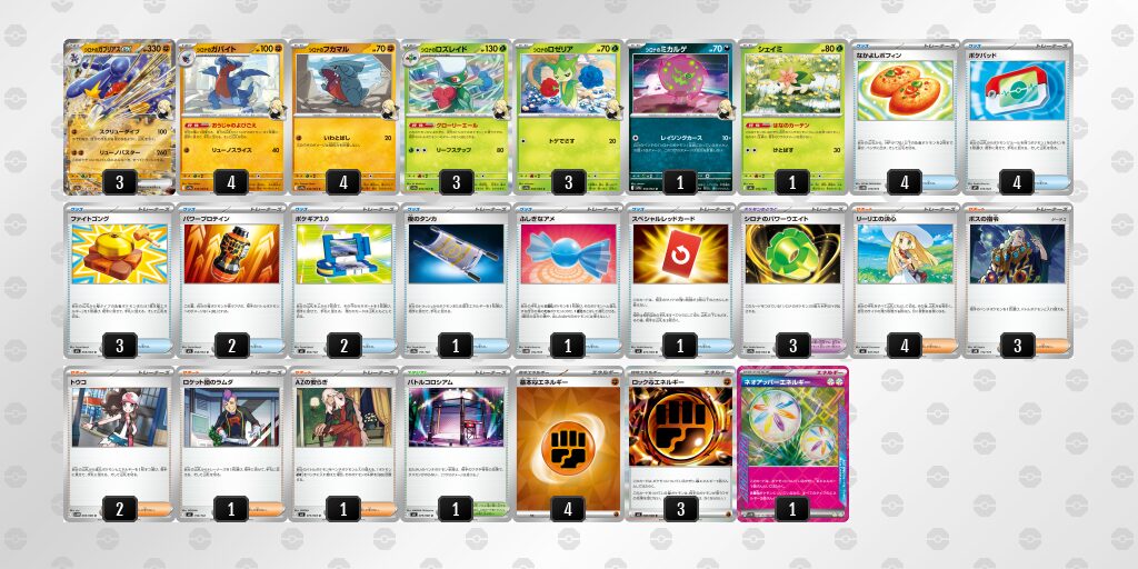 4位：シロナのガブリアスex