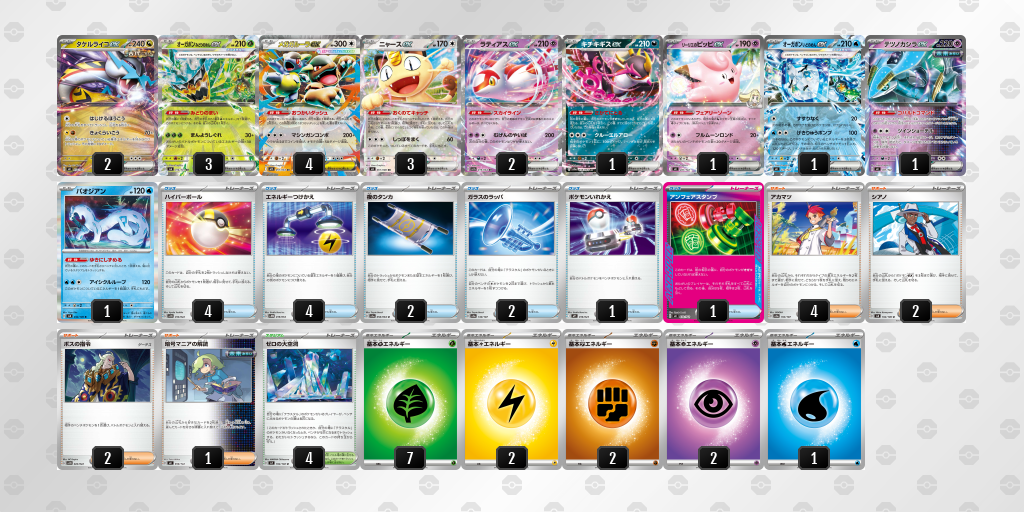 準優勝:タケルライコex