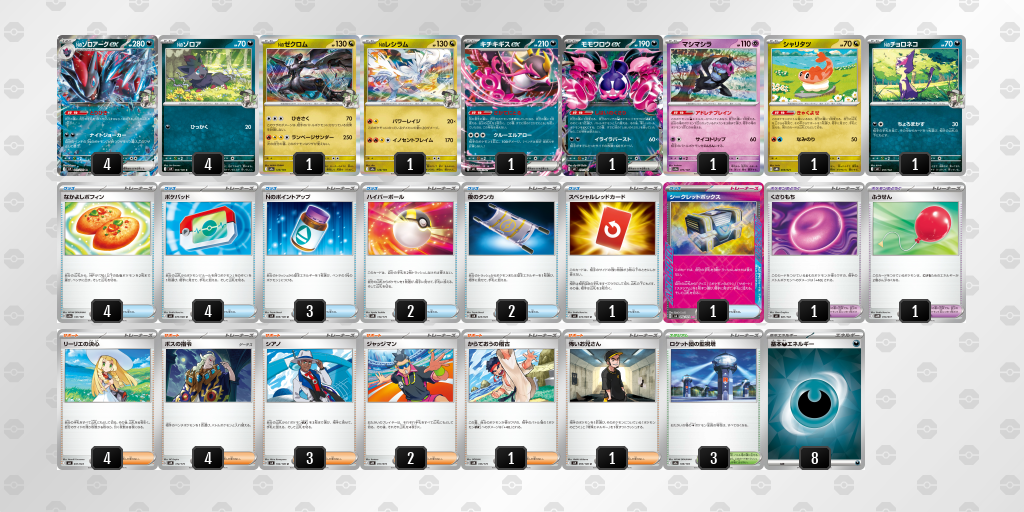 3位：Nのゾロアークex