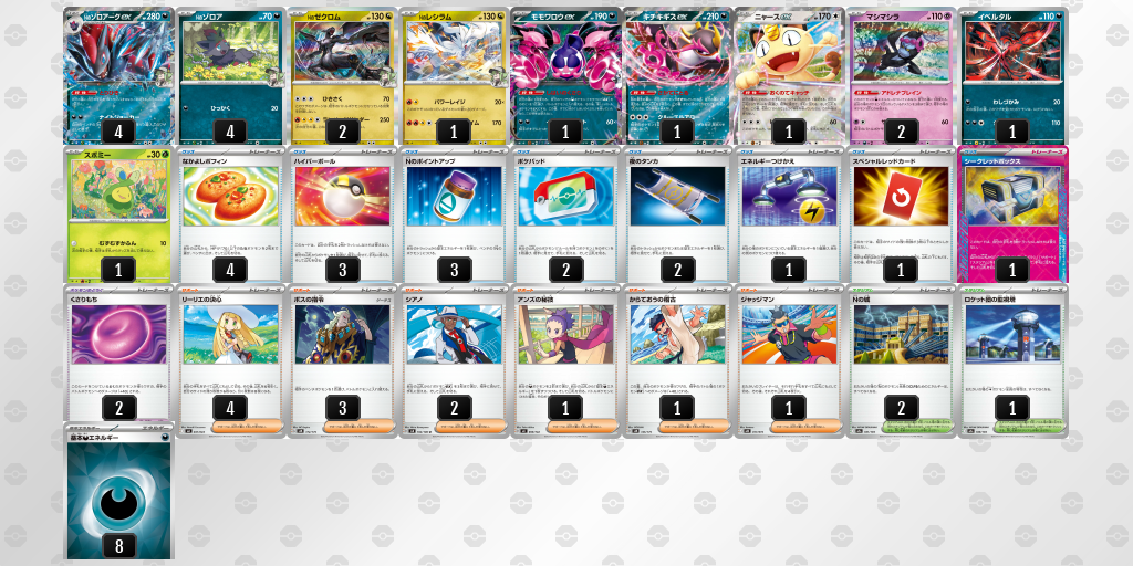 3位:Nのゾロアークex