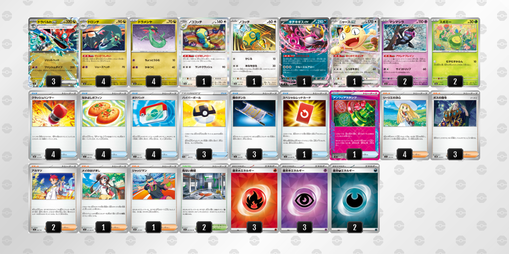 優勝:ドラパルトex(ノココッチ&クラハン)